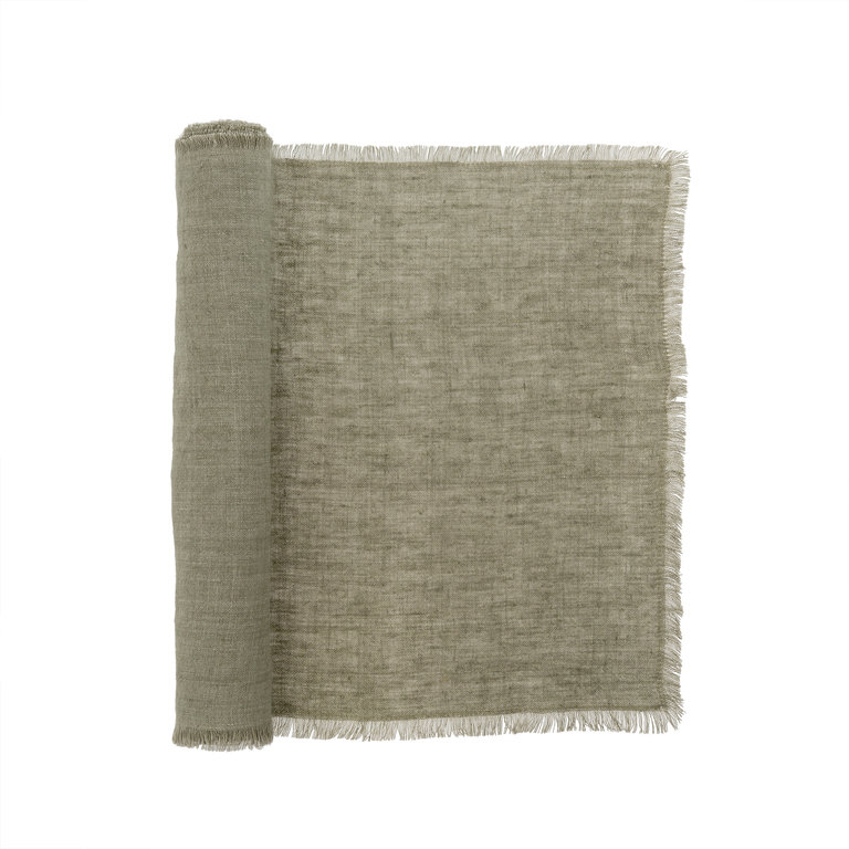 Indaba Trading Linen table runner - Laurel