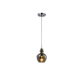 Round Pilgrim pendant lamp - Smoked glass