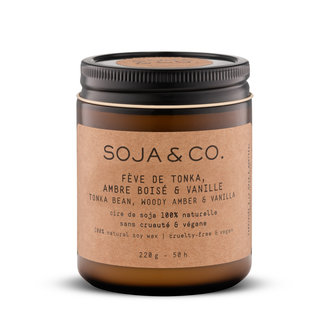 SOJA&CO SOJA&CO - Bougie - Fève Tonka, Ambre Boisé & Vanille