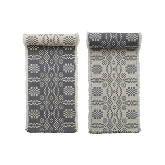 Reversible Jacquard table runner
