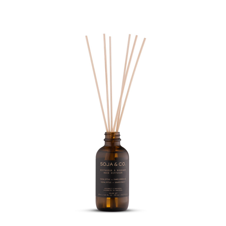 Reed Diffuser - Eucalyptus + Grapefruit - SOJA&CO