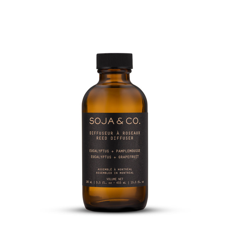 SOJA&CO Reed Diffuser - Eucalyptus + Grapefruit - SOJA&CO
