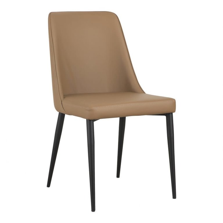 Luma Dining Chair - Vegan leather Tan