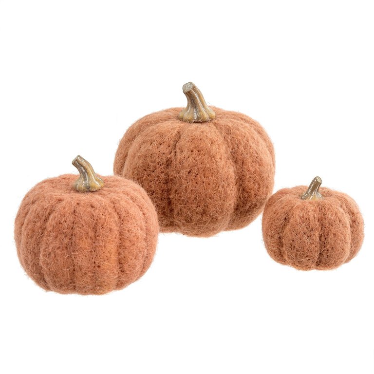 Felt Pumpkin - Terracotta