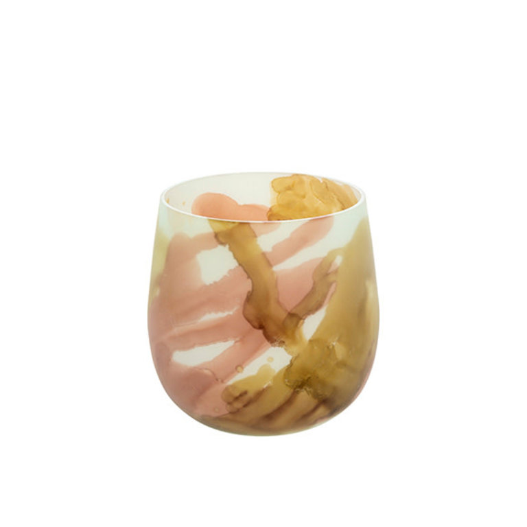 Large Marbled Votive Holder