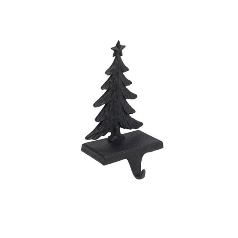 Black tree stocking holder
