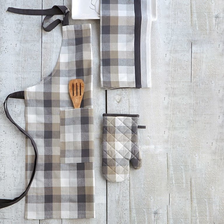 Frosted check Apron
