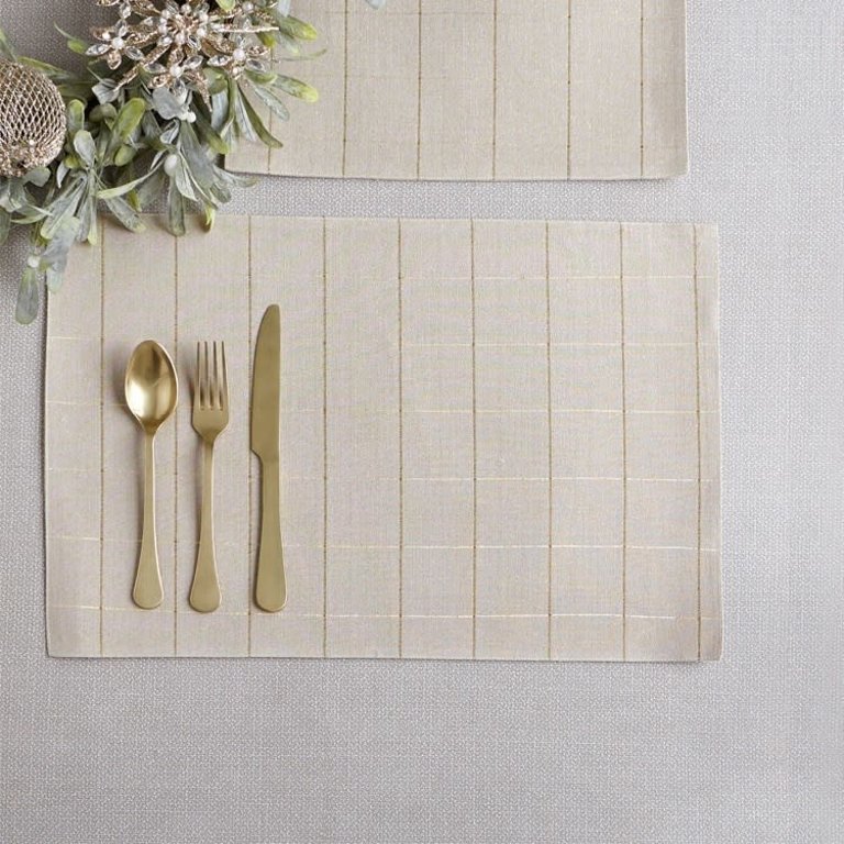 Gold Check Placemat