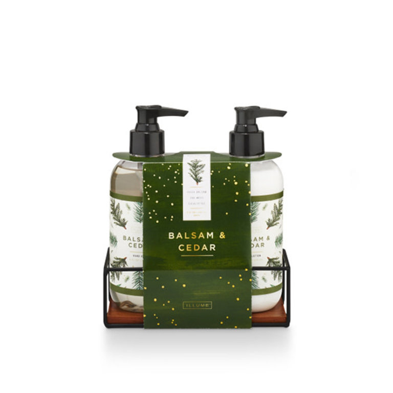 Balsam & Cedar - Soap & lotion caddy Gift Set