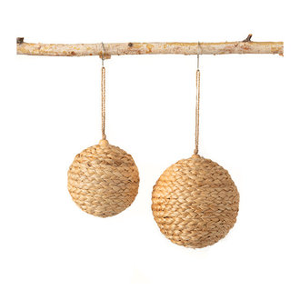 Ornement boule de jute