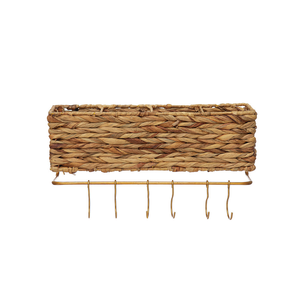 Panier à Leurres De Pêche En Bois Avec Crochet – Déco Murale Marine