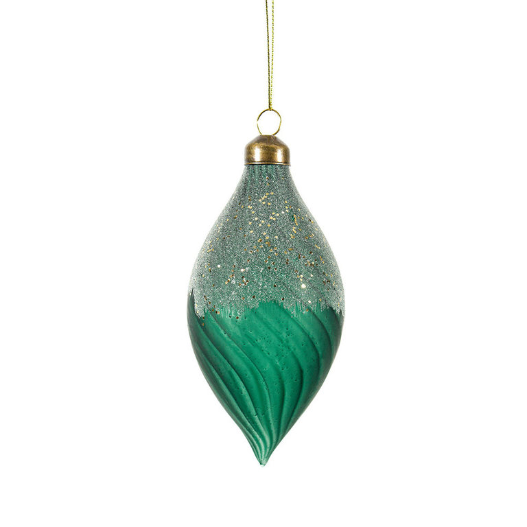 Frosted Emerald ornament