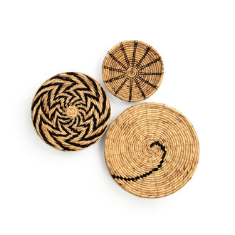 Black Woven wall basket