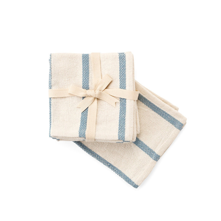 Serviette de table Rayures bleues