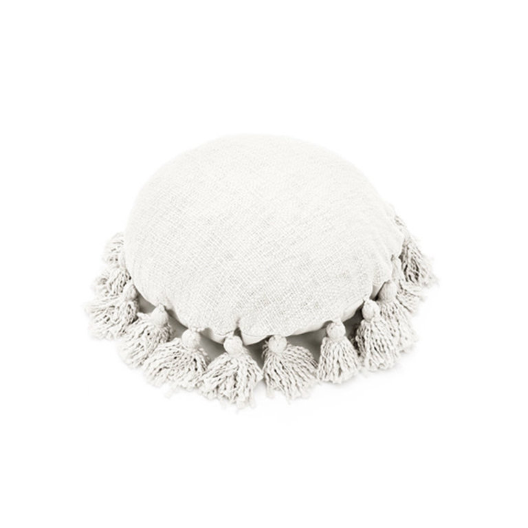 Coussin rond - Blanc