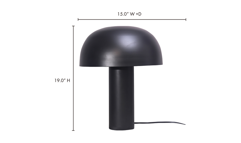 Moe's Home Lampe de table Noir "Nanu"