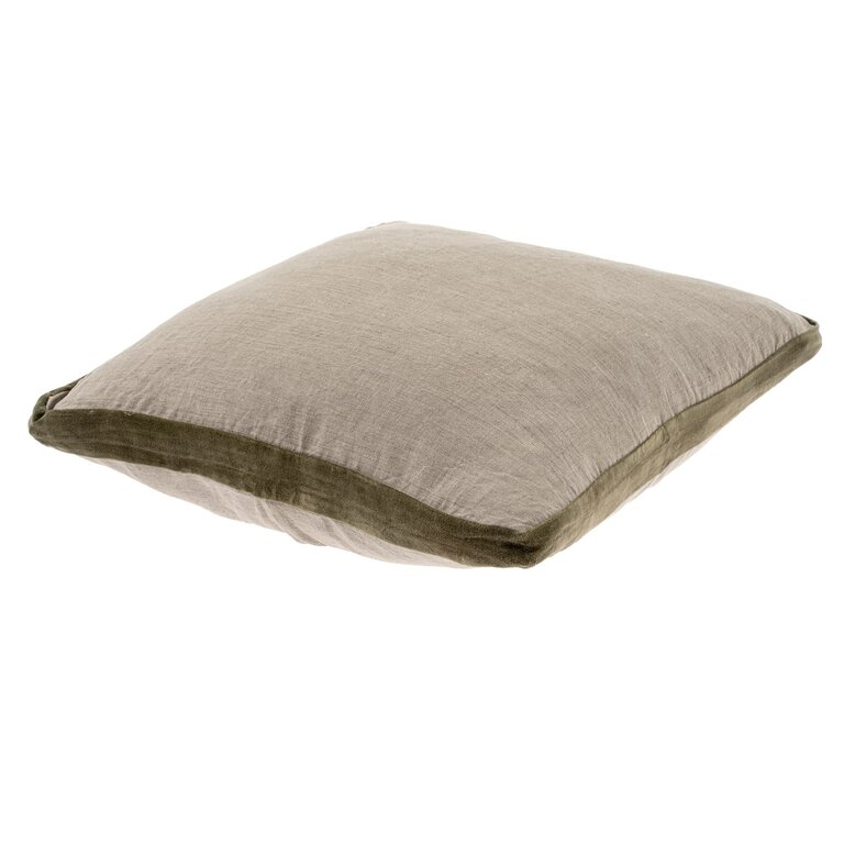 Velvet Trim Pillow