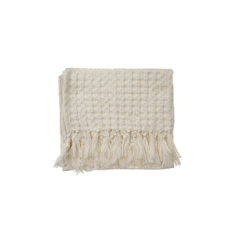 Honeycomb Hand Towel - White