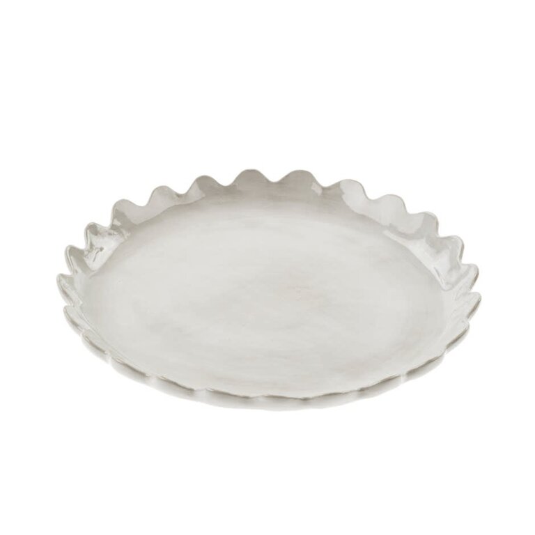 Large Scalloped Plate