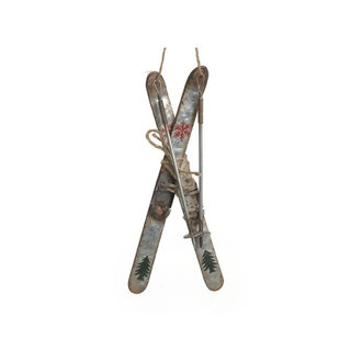 Antique Skis ornament