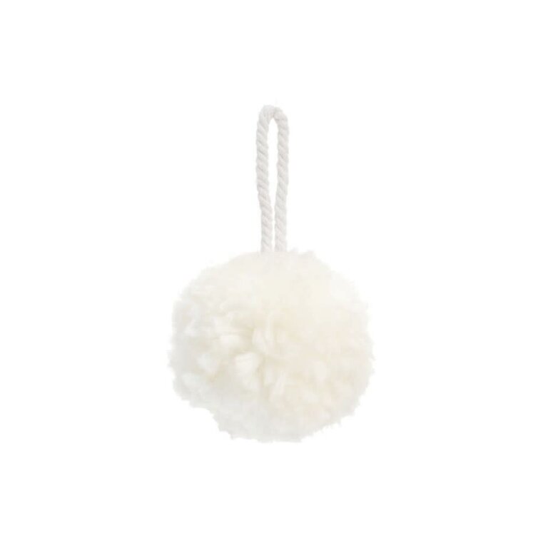 White Pompom ornament