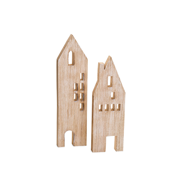 Wooden Decorative House Set