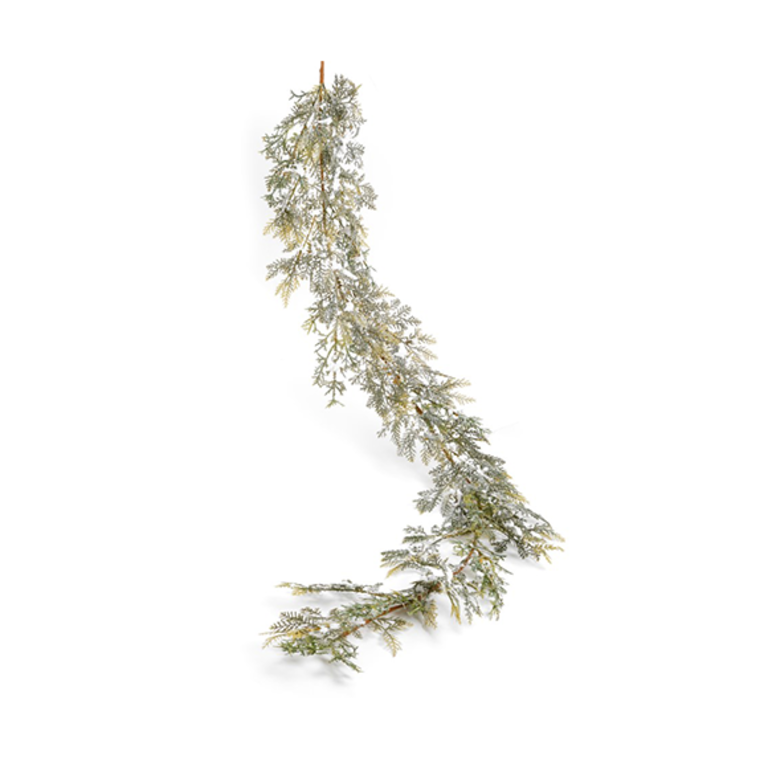 Frosted Green Pine Garland