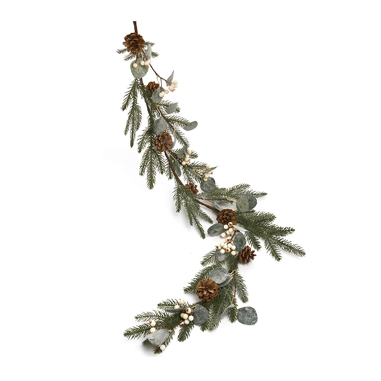 Pine Garland with Berries and Nuts