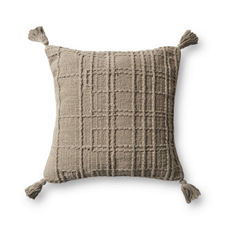 Loloi Rugs Taupe Pillow