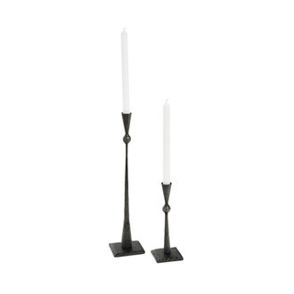 Black Hammered Candlestick