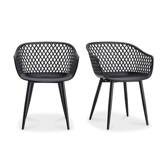 Moe's Home Chaise d'extérieur Piazza (Ensemble de 2)