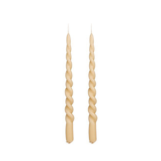 Beige Twist Candle