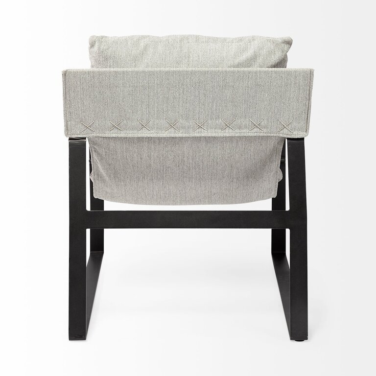 Mercana Julia Frosted Gray Sling Armchair