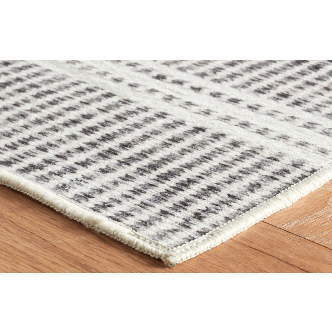 Awning Stripe Machine Washable Rug - NATUR Meubles design Awning Stripe Machine Washable Rug - NATUR Meubles design