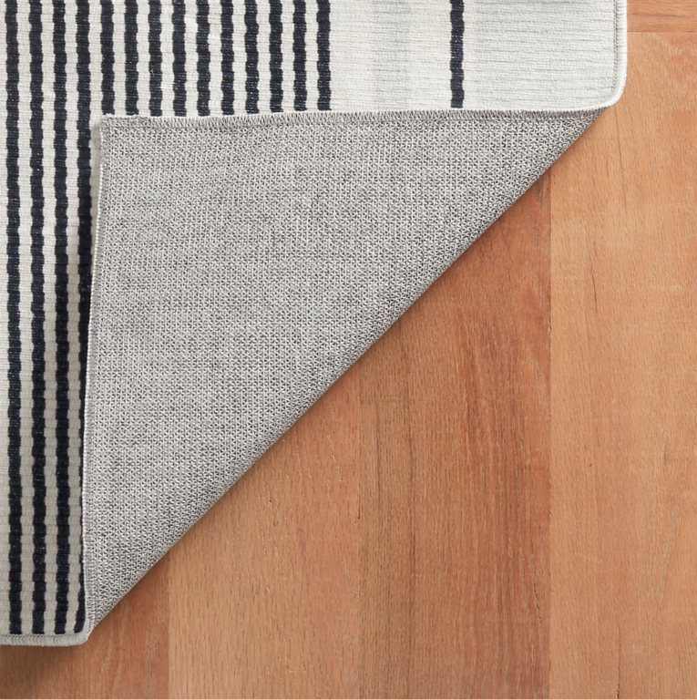 Gunner Stripe washable rug - Gray
