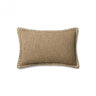 Coussin Stitch Plumes - Taupe