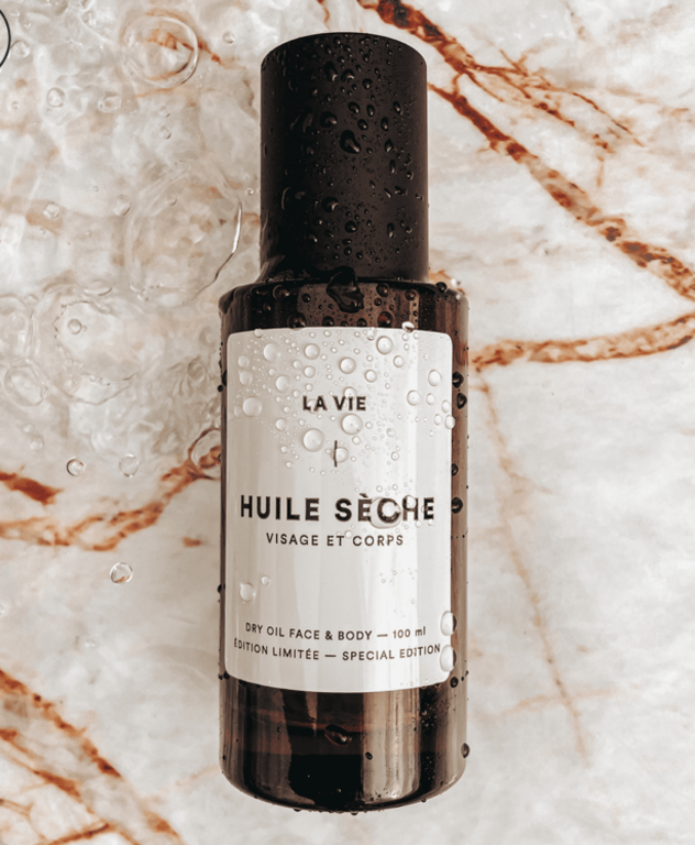 Huile sèche pour le visage et le corps