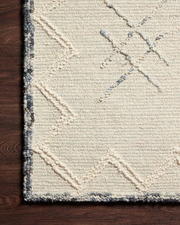 Loloi Rugs Leela Rug - Ocean/White