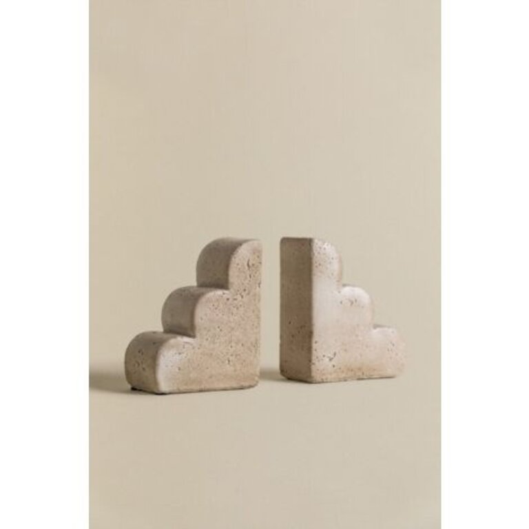 Bookends - Travertine Look