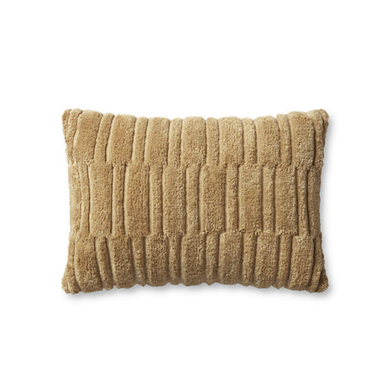 Loloi Rugs Arabella Pillow - Wheat - Feathers