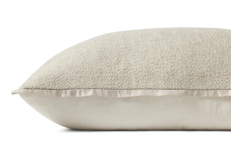 Loloi Rugs Oat Pillow - Feathers