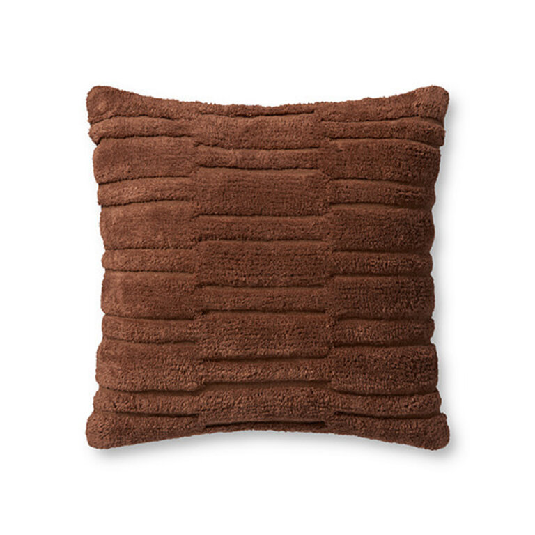 Loloi Rugs Arabella Rust Pillow - Feathers