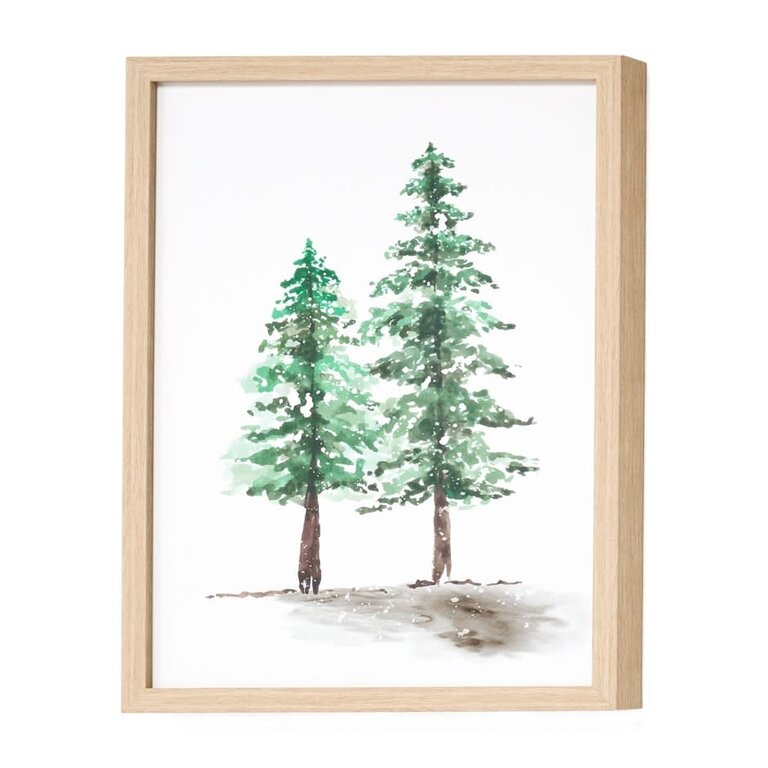Small frame Two Fir Trees