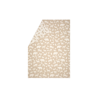 David Fussenegger Sylt Throw "Forest Animals" - Ecru