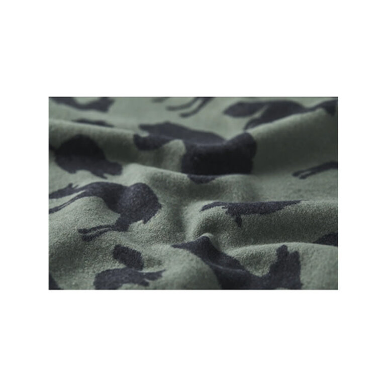 Sylt Throw "Forest Animals" - Green