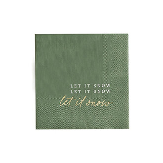 Paper napkin "Let it Snow"