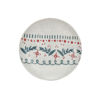 Assiette imprimé vintage - Marine