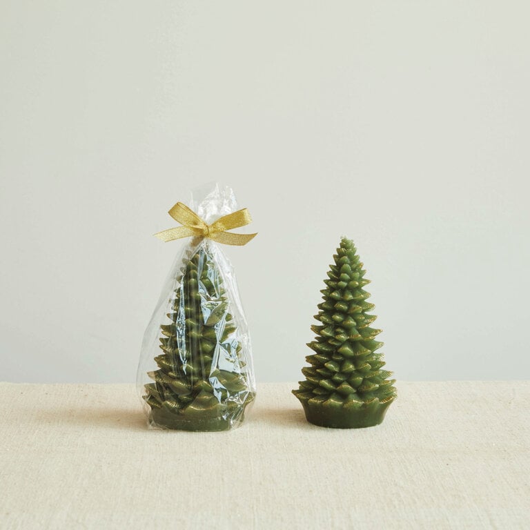 Fir Tree Shaped Candle - Large