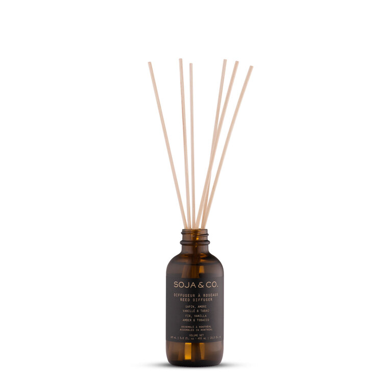 SOJA&CO SOJA&CO Reed Diffuser - Fir, Vanilla Amber + Tobacco