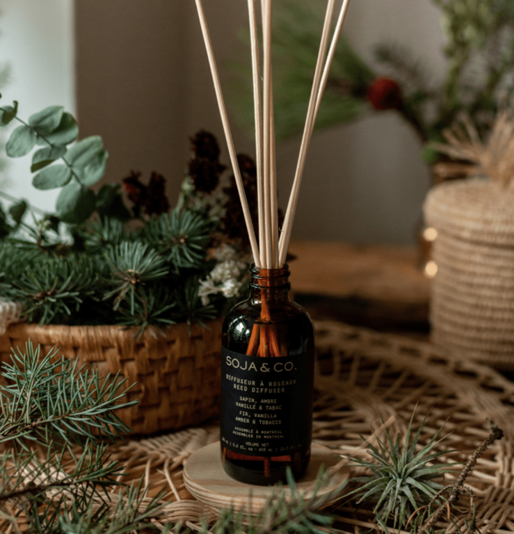 SOJA&CO SOJA&CO Reed Diffuser - Fir, Vanilla Amber + Tobacco